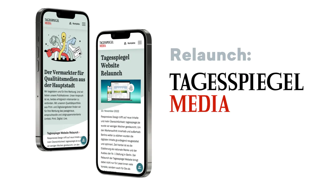 Tagesspiegel MEDIA Relaunch
