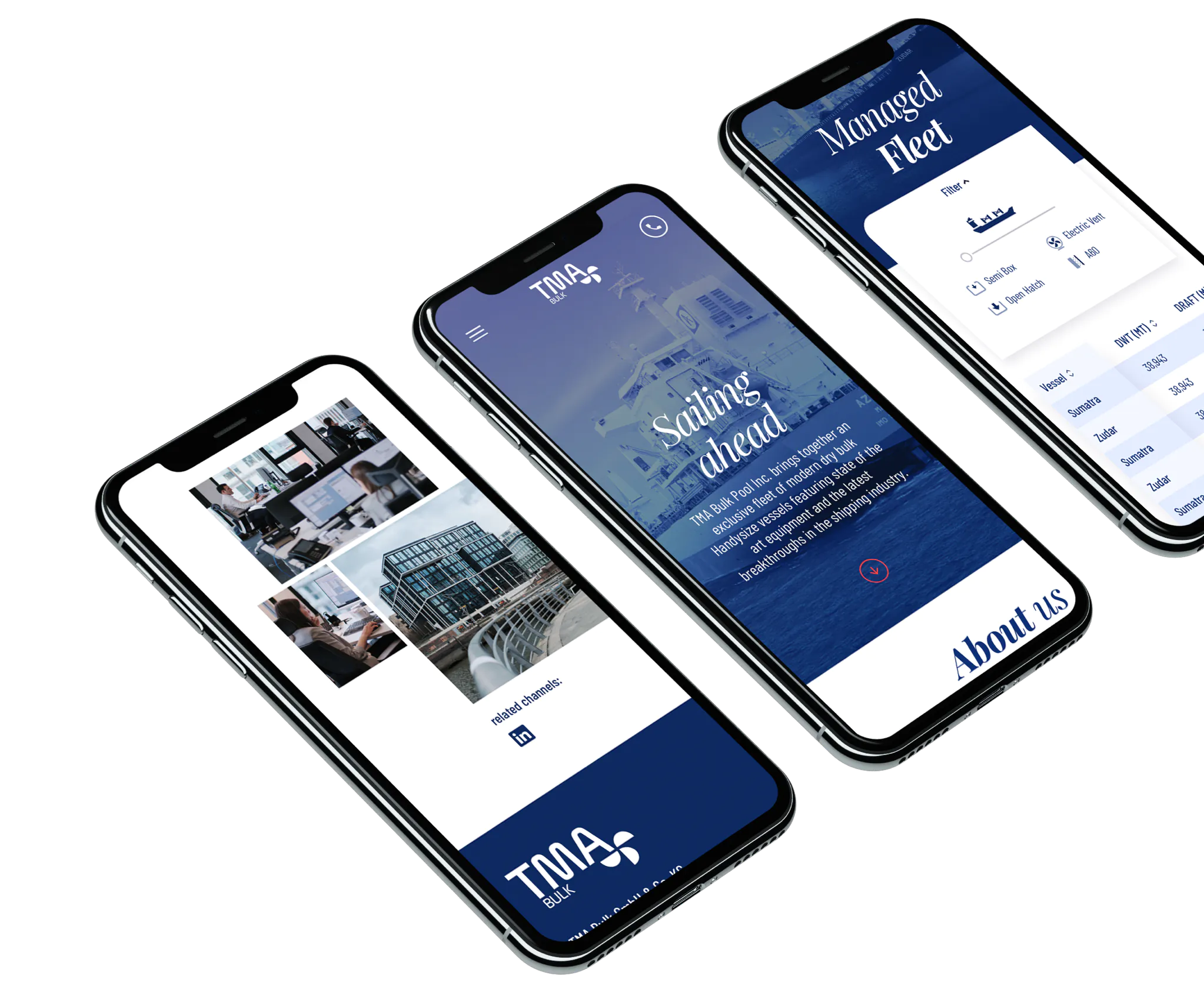 TMA-Bulk Webdesign Mockup mobil